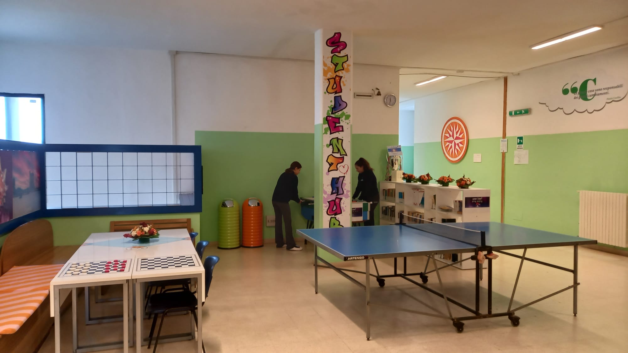 Zona scacchi e giochi da tavolo, Ping Pong e Biliardino